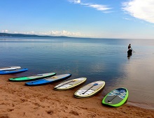 paddleboarding on Lake Superior